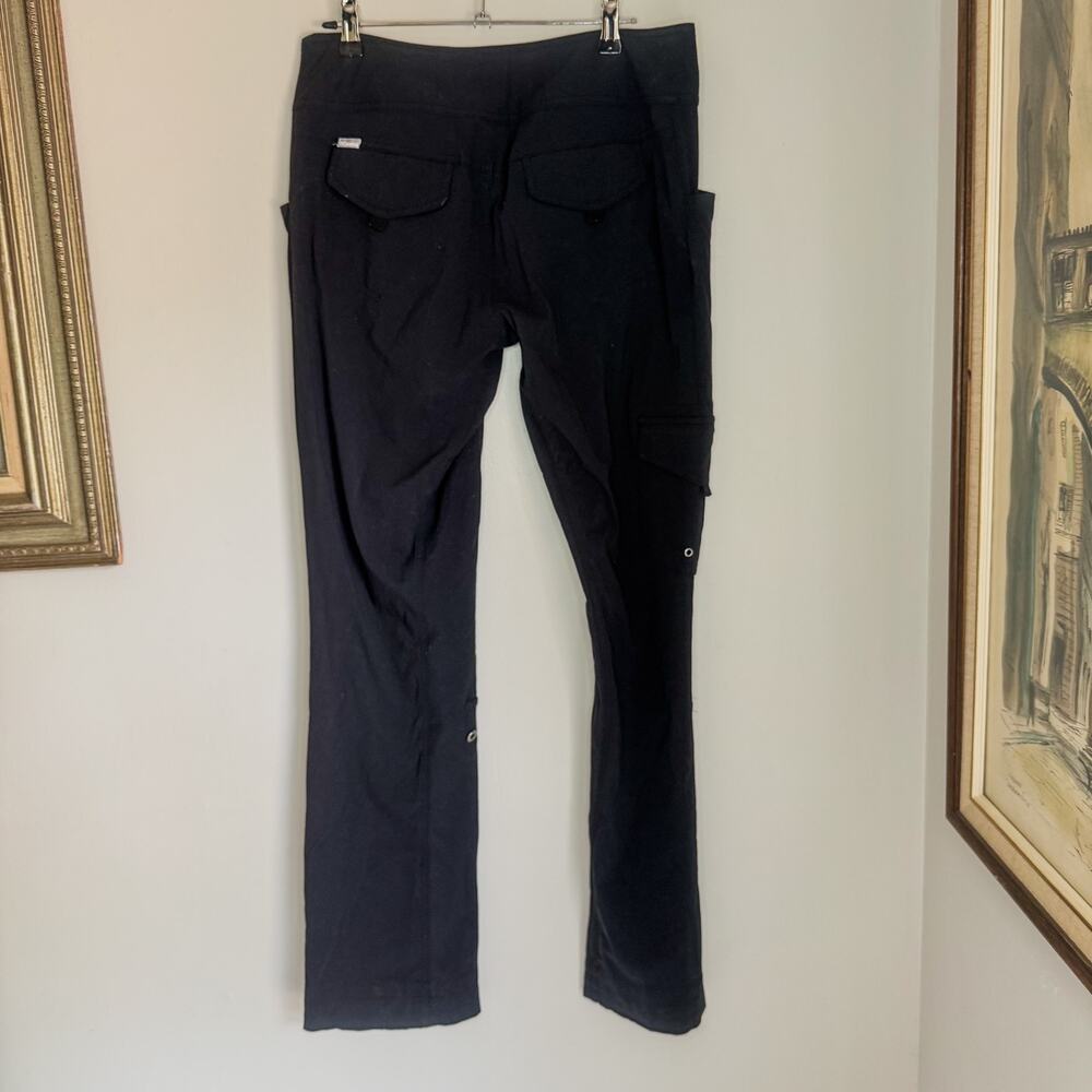 Columbia Black Double Button Drawstring Outdoor Hiking Utility Pants